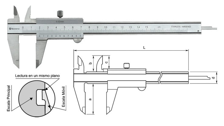 MITUTOYO CALIBRE PIE REY 530-114  0-200mm LECTURA 0.05mm