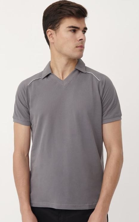 POLO ALG.GRIS C/PICO M/C T-M (3016)
