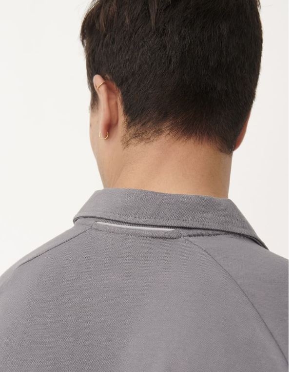 POLO ALG.GRIS C/PICO M/C T-M (3016)