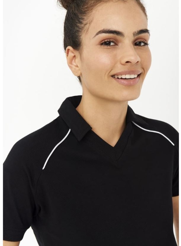POLO ALG.NEGRO C/PICO M/C T-3XL (3016)