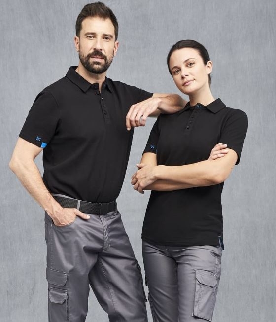 POLO ALG.NEGRO M/C T-S (3017)