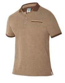 POLO ALG.MARRON M/C T-L(3014)