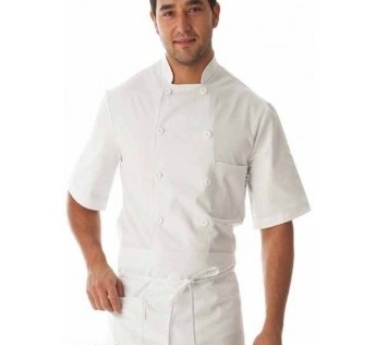 CHAQUETA COCINA BLANCA M/CORTA (4104)