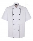 CHAQUETA COCINA BLANCO M/C CORCHETES (8633)