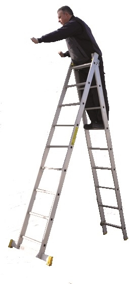 ESCALERA MULTIUSO ALUMINIO 2 TRAMOS