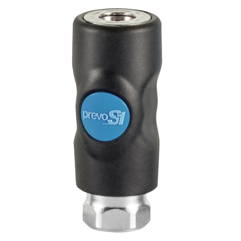 ENCHUFE RAPIDO C/PULSADOR ROSCA BSP 1/4" HEMBRA Ø6mm