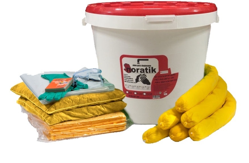 KIT ABSORBENTES PARA DERRAMES HIDROCARBUROS TD-9 15lt