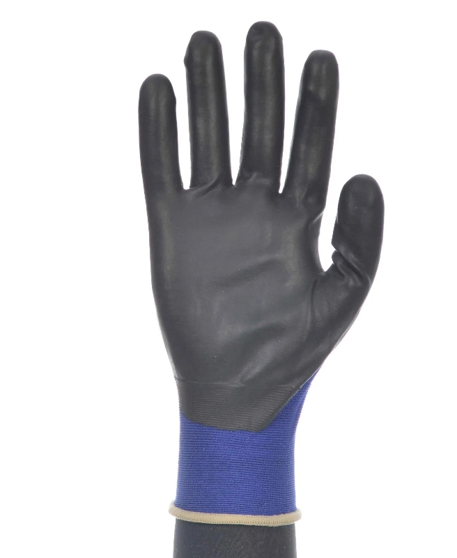 GUANTE NYLON AZUL  PALMA PPU  (T-10) (718 STAC)