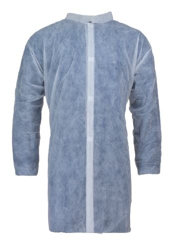BATA DESECHABLE PP BLANCO S/BOLS. CIERRE AUTOADHESIVO T-XL(PKIO-KV30W)