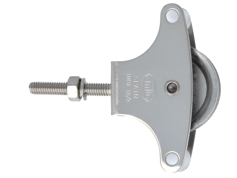POLEA INOX C/ROLDANA Ø39mm  C/ESPIGA M-6X60mm MOD.22