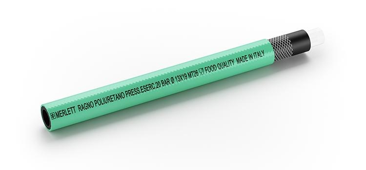 MT MANGUERA RAGNO POLIURETANO VERDE MILIMETRADA Ø10X18mm