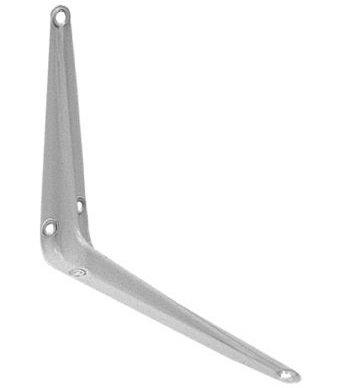 ESCUADRA METALICA ESTAMPADA P/ESTANTERIA 125X100mm BLANCA