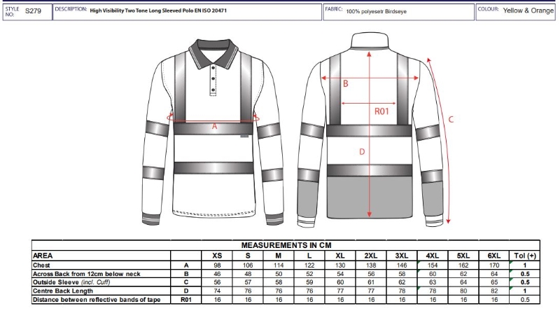 POLO 100%POL.AV AM/MARINO M/L T-S(S279)