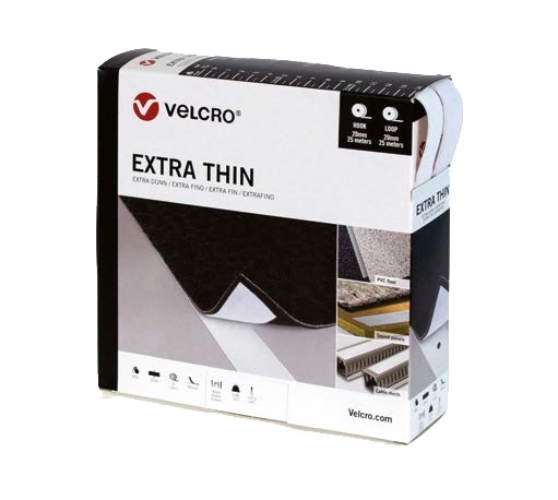 VELCRO® EXTRA FINO USO GENERAL ADHESIVO 50mm X 25mt - BLANCO