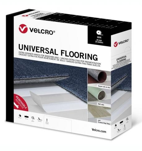 VELCRO® UNIVERSAL FLOORING ADHESIVO 45mm X 25mt - NATURAL