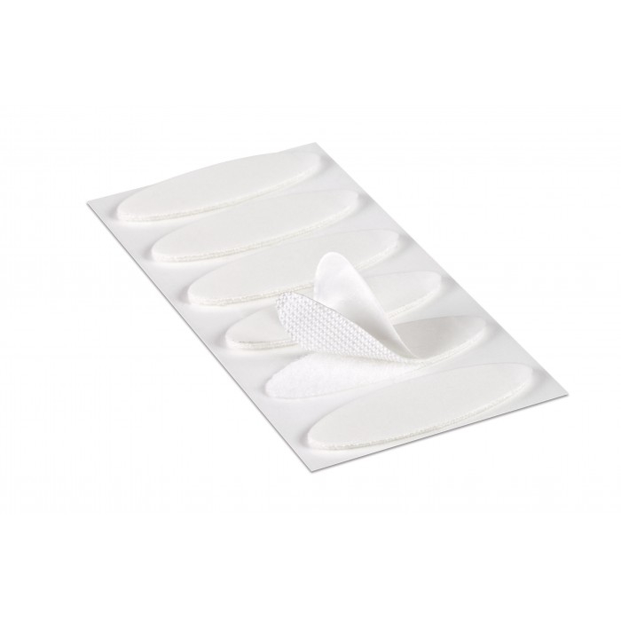 VELCRO® PIEZAS ADHESIVAS OVALADAS 33mm X 12mm (18u.) - BLANCO