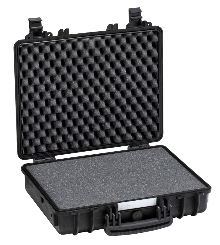MALETA ESTANCA IP-67 440X345X125mm NEGRA C/ESPUMA PRECORTADA