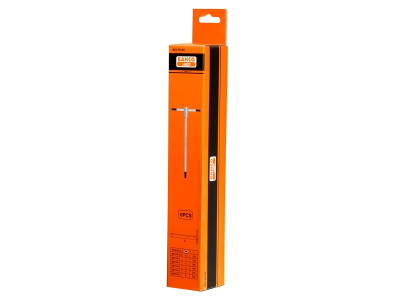 JUEGO 6 LLAVES ALLEN LARGAS EN T 2,5-8mm (BE1TH-S6)