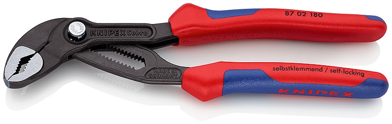 87 02 180 TENAZA AJUSTE RAPIDO 180mm COBRA M/BICOMPONENTE