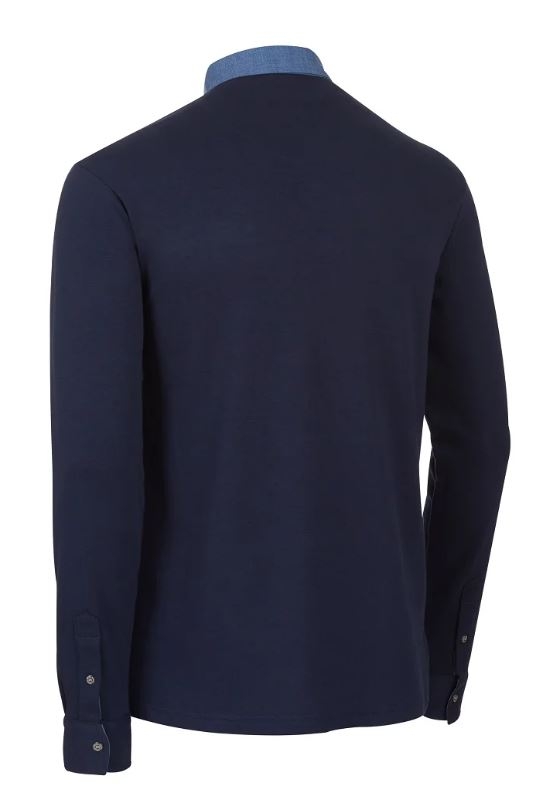 POLO ALG.250g MARINO/DENIM M/L T-M(4825)