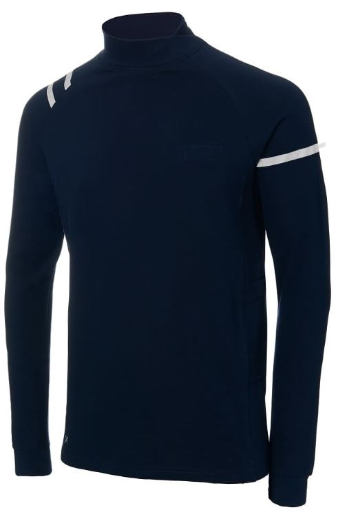 POLO ALG.200g MARINO C/ASIMETRICO M/L T-XL(4824)