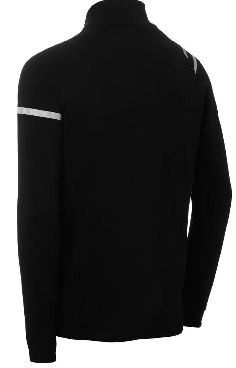 POLO ALG.200g NEGRO C/ASIMETRICO M/L T-XL(4824)