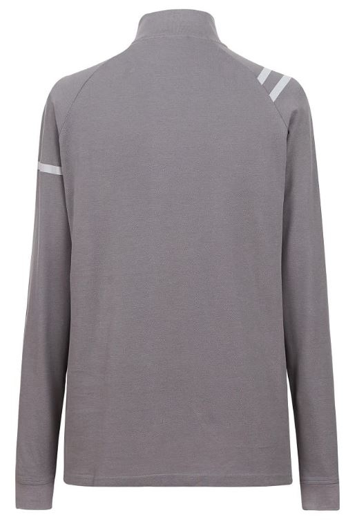 POLO ALG.200g GRIS C/ASIMETRICO M/L T-L(4824)