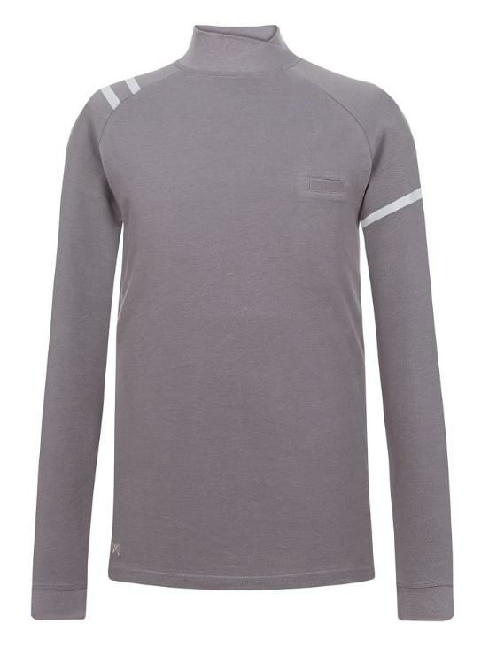 POLO ALG.200g GRIS C/ASIMETRICO M/L T-XL(4824)