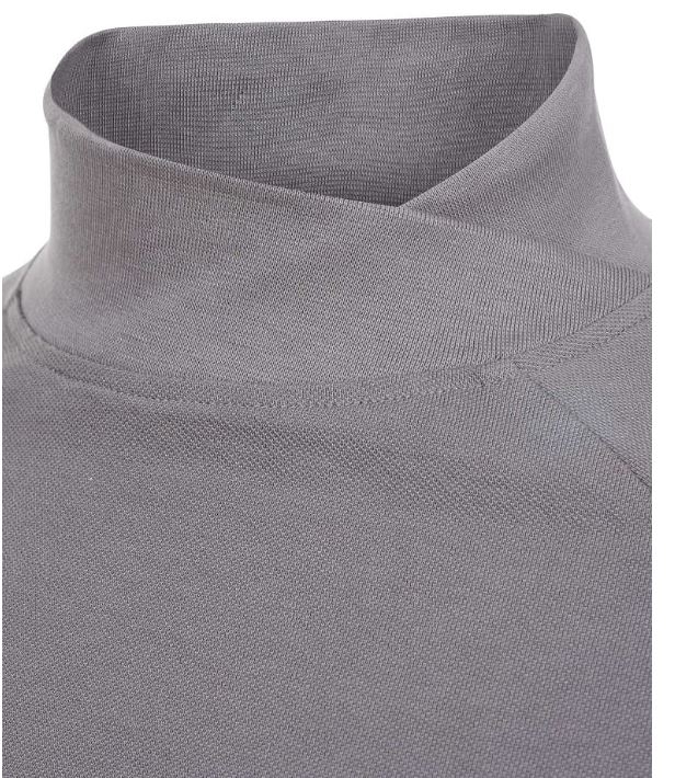 POLO ALG.200g GRIS C/ASIMETRICO M/L T-3XL(4824)