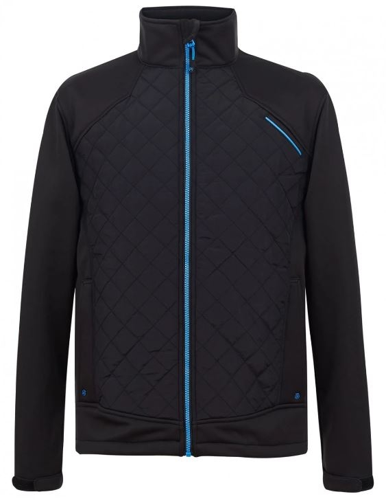 CHAQUETA ACOLCHADA NEGRO/AZULINA T-XL(4827)