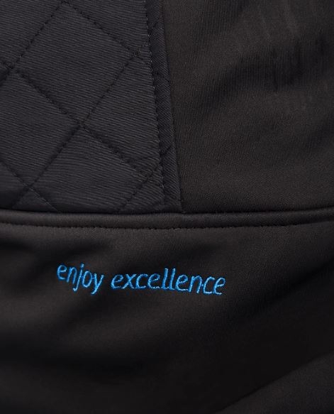 CHAQUETA ACOLCHADA NEGRO/AZULINA T-XL(4827)