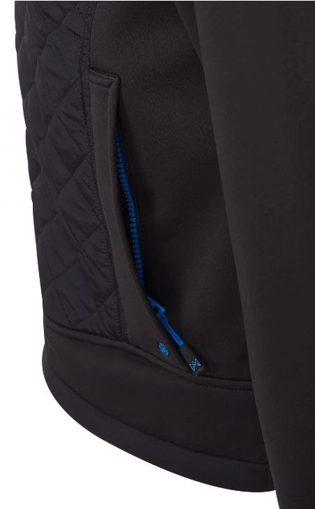 CHAQUETA ACOLCHADA NEGRO/AZULINA T-XL(4827)
