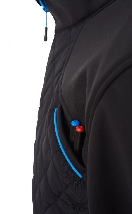 CHAQUETA ACOLCHADA NEGRO/AZULINA T-XL(4827)