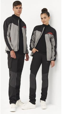 CHAQUETA DOBLE CAPA GRIS/NEGRO T-XL(4829)
