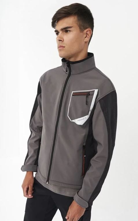 SOFTSHELL BICOLOR GRIS/NEGRO T-S(4828)