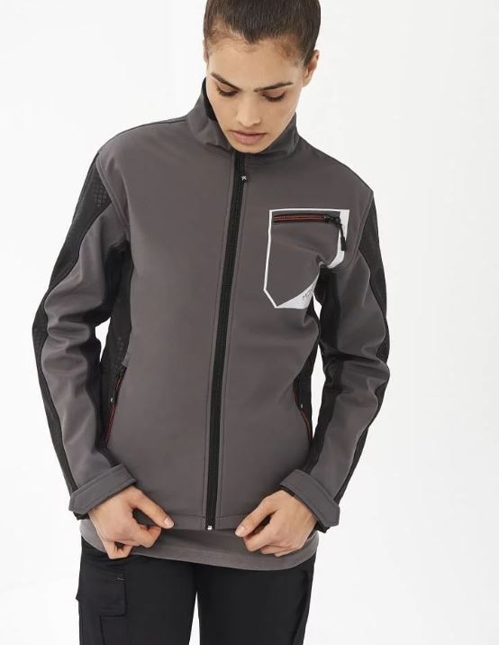 SOFTSHELL BICOLOR GRIS/NEGRO T-S(4828)