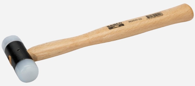 MARTILLO BOCAS NYLON C/MANGO MADERA 300mm (3625W-35)