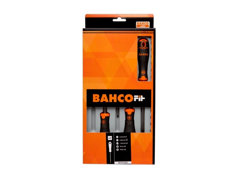 JUEGO DESTORNILLADORES BAHCOFIT AISLADO 5 PIEZAS (B219.005)