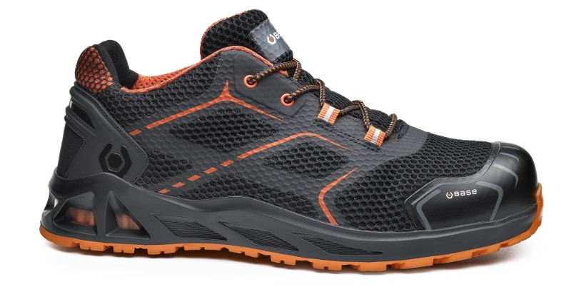 B1004AH ZAPATO K-STEP S1P HRO SRC  NEGRO/ NARANJA Nº 45
