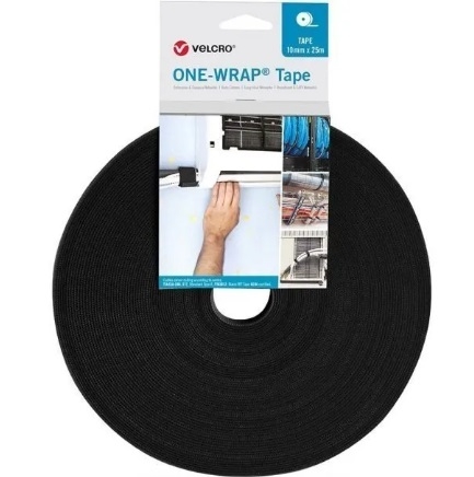 VELCRO® ONE-WRAP ROLLO 100 BRIDAS 20X230mm - NEGRO