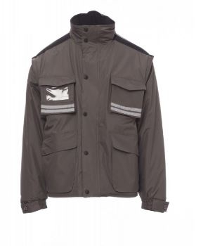 CHAQUETA ACOLCHADA TORNADO GRIS HUMO T-4XL