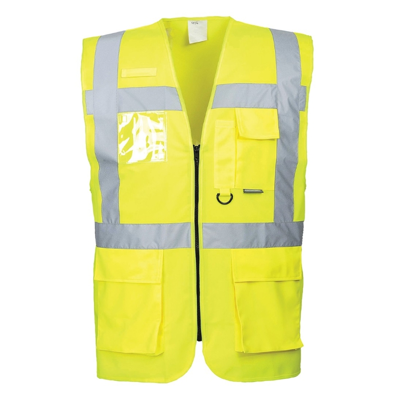 CHALECO AV AMARILLO CREMALLERA T-XL(S476)