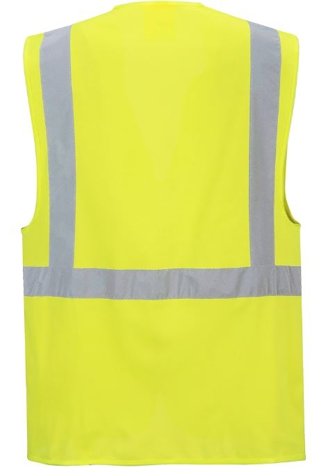 CHALECO AV AMARILLO CREMALLERA T-5XL(S476)