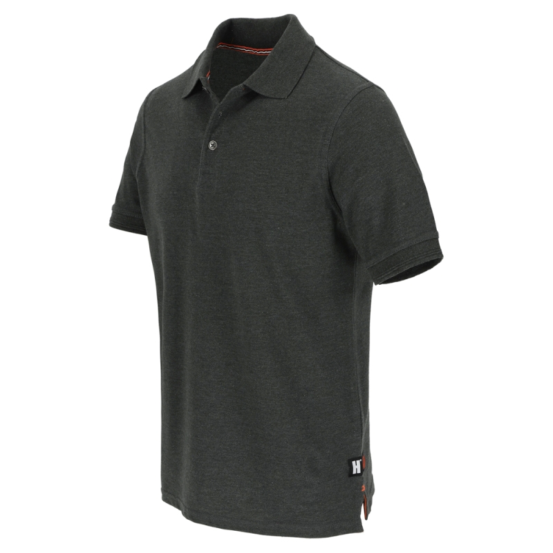POLO ALG.GRIS OSCURO M/C T-3XL (LEVI)