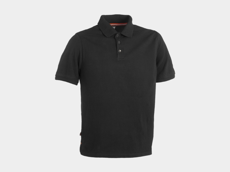 POLO ALG.NEGRO M/C T-S/3XL (LEVI)
