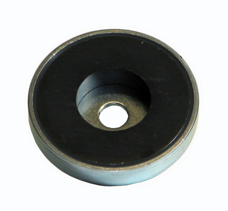 BASE MAGNETICA Ø63x14 AGUJERO PASANTE CERAMICO