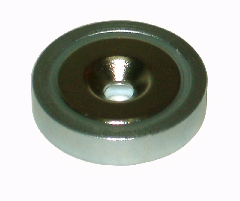 BASE MAGNETICA Ø80X18 AGUJERO PASANTE NEODIMIO