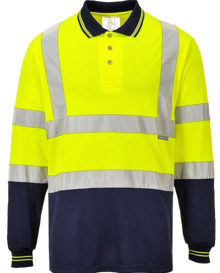 POLO 100%POL.AV AM/MARINO M/L T-S - XXL (S279)