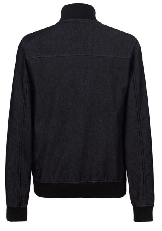 CAZADORA BOMBER DENIM NEGRO T-M(4837)