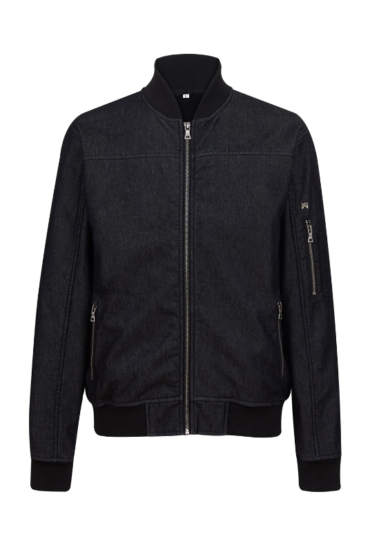 CAZADORA BOMBER DENIM NEGRO(4837)